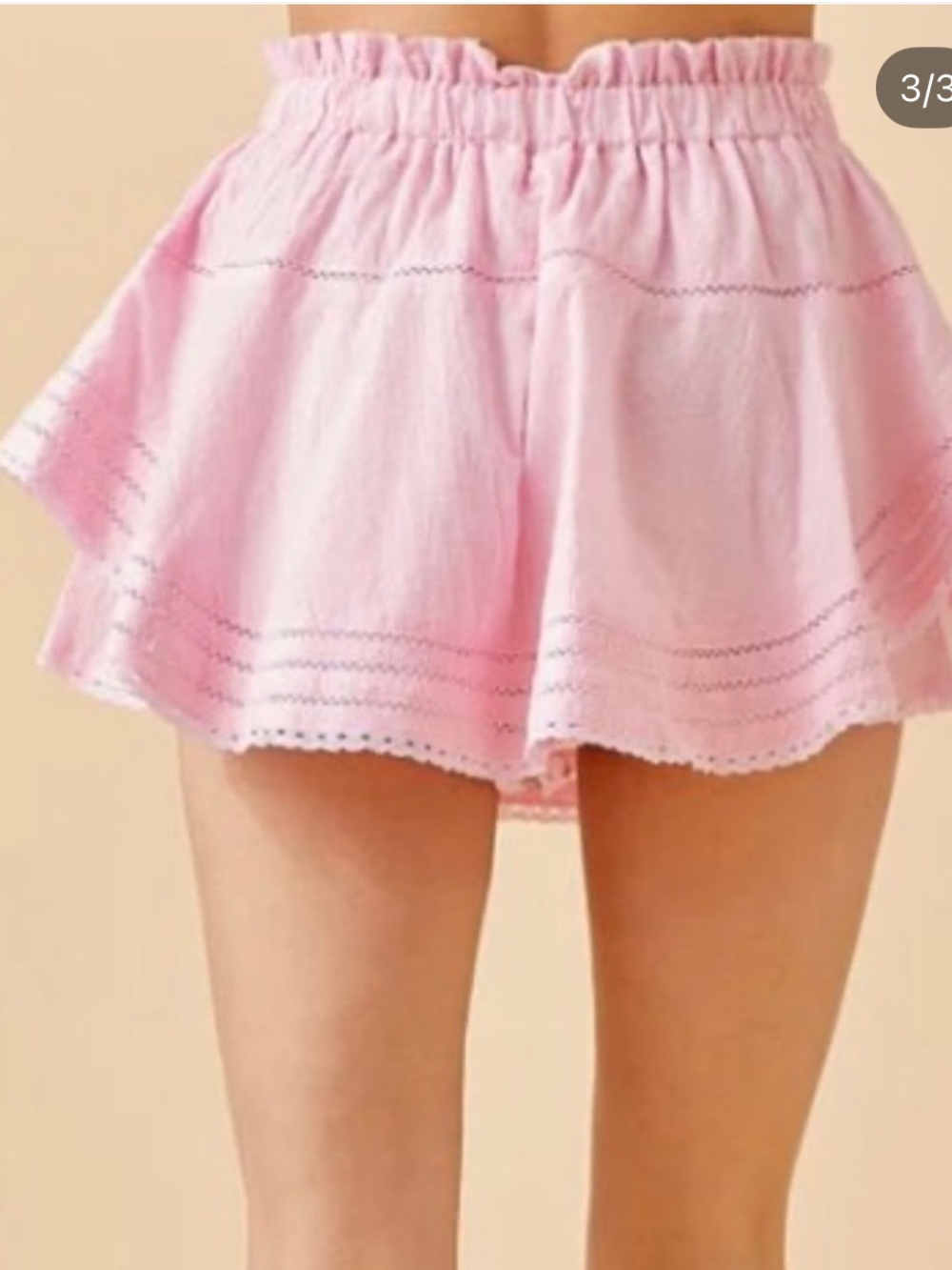 NWT Pink Lace Mini Skirt - Picture 3 of 4